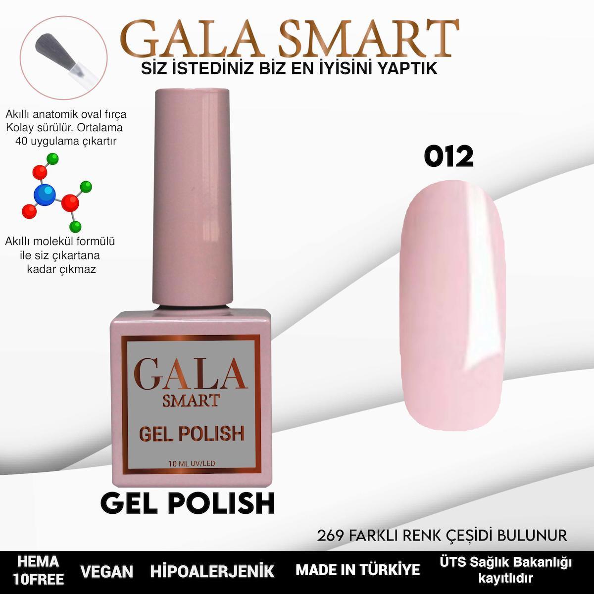 Gala Smart 12 Pudra Parlak Kalıcı Oje