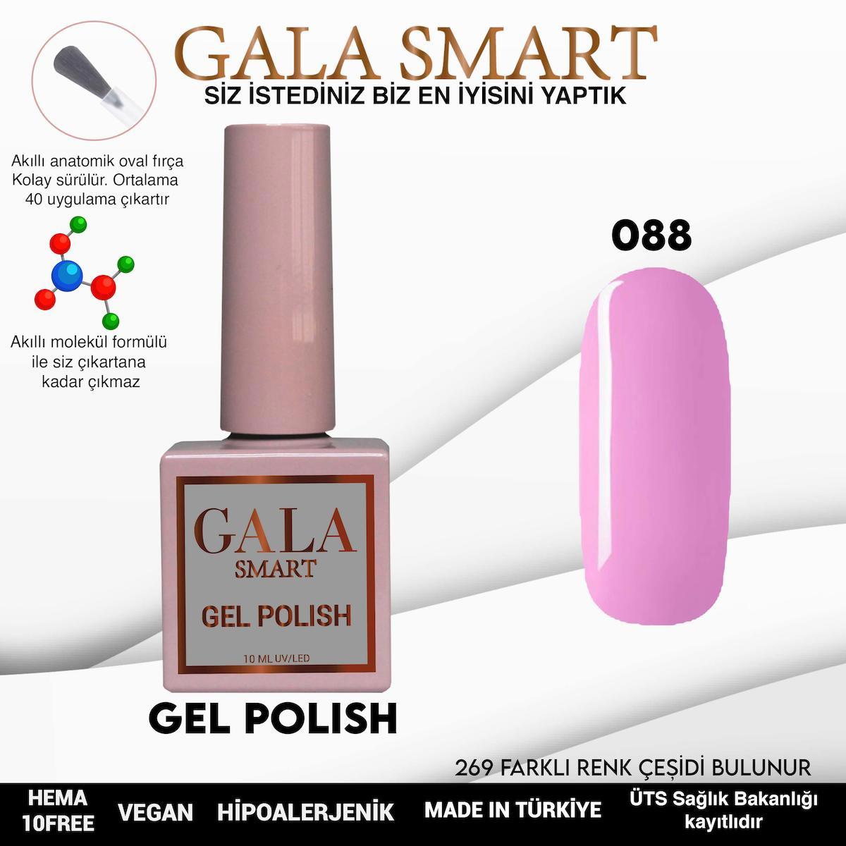 Gala Smart 88 Pembe Parlak Kalıcı Oje