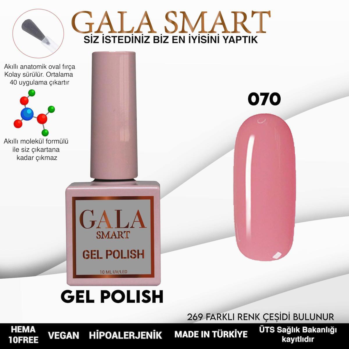 Gala Smart 70 Pembe Parlak Kalıcı Oje