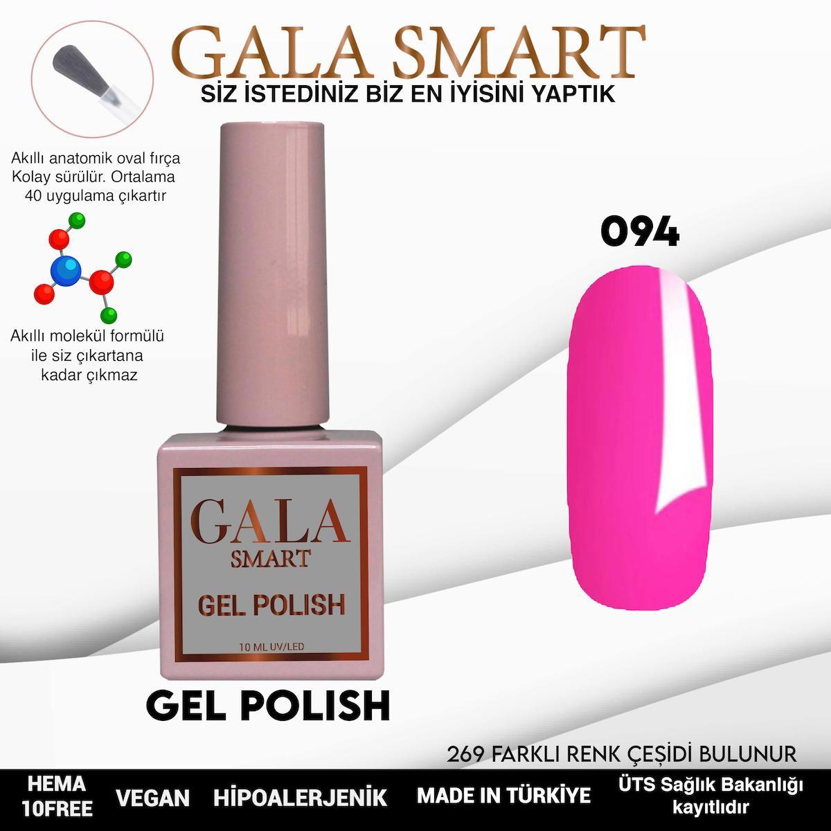Gala Smart 94 Pembe Parlak Kalıcı Oje