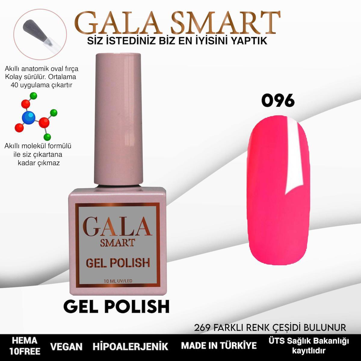 Gala Smart 96 Pembe Parlak Kalıcı Oje