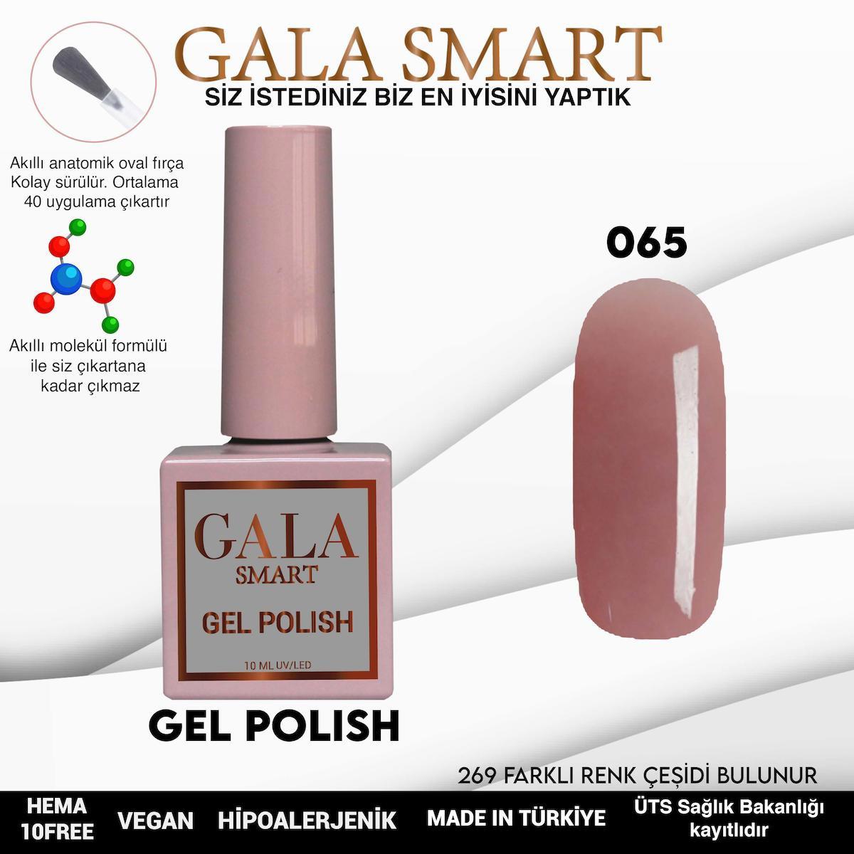 Gala Smart 65 Gül Kurusu Parlak Kalıcı Oje