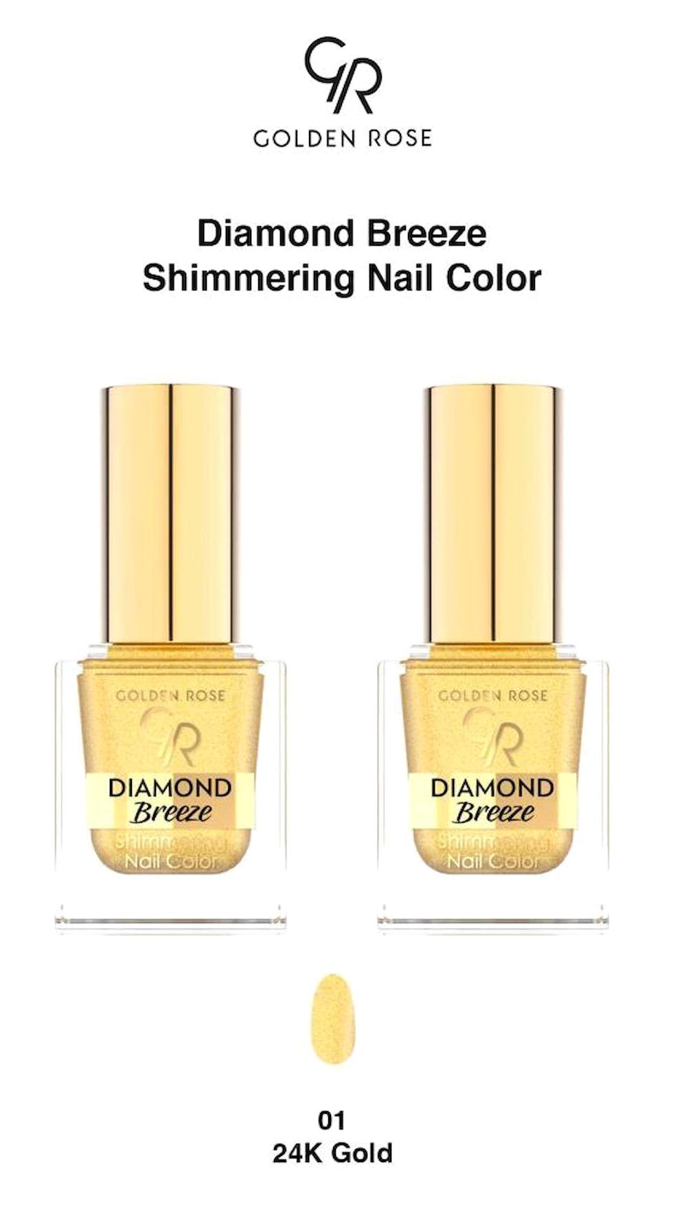 Golden Rose 01 24K Gold Parlak Oje