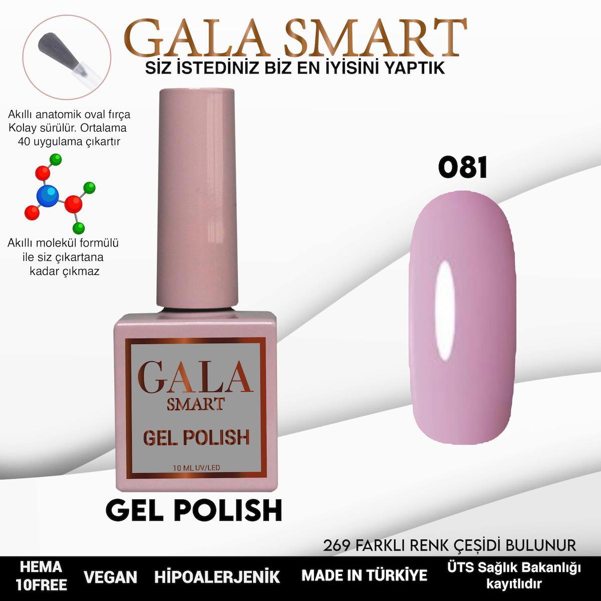 Gala Smart 81 Pudra Parlak Kalıcı Oje