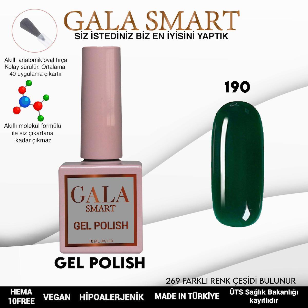 Gala Smart 190 Yeşil Parlak Kalıcı Oje