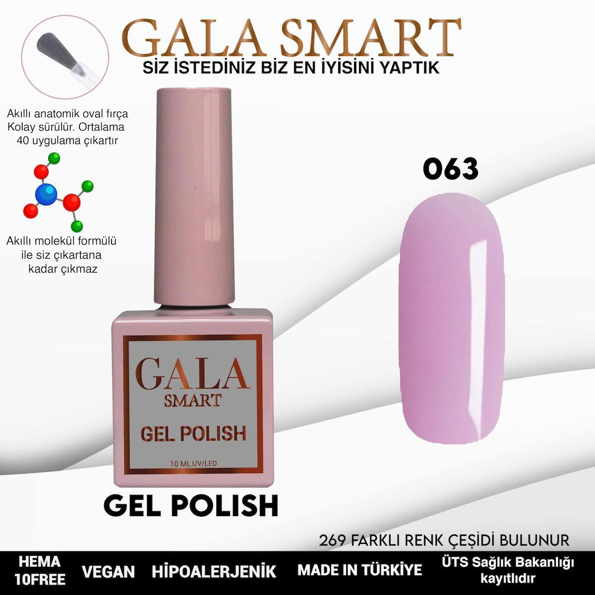 Gala Smart 63 Pembe Parlak Kalıcı Oje