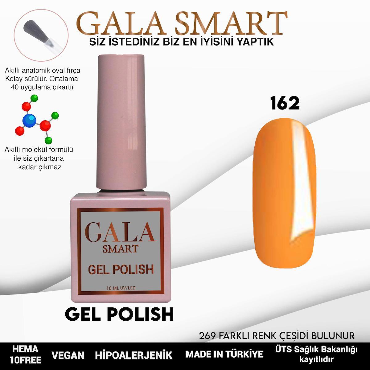 Gala Smart 162 Turuncu Parlak Kalıcı Oje