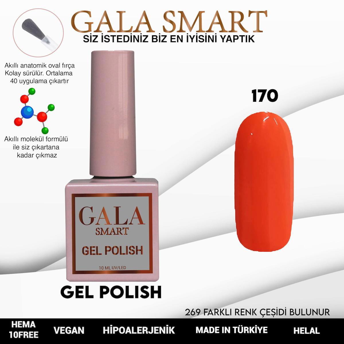 Gala Smart 170 Turuncu Parlak Kalıcı Oje