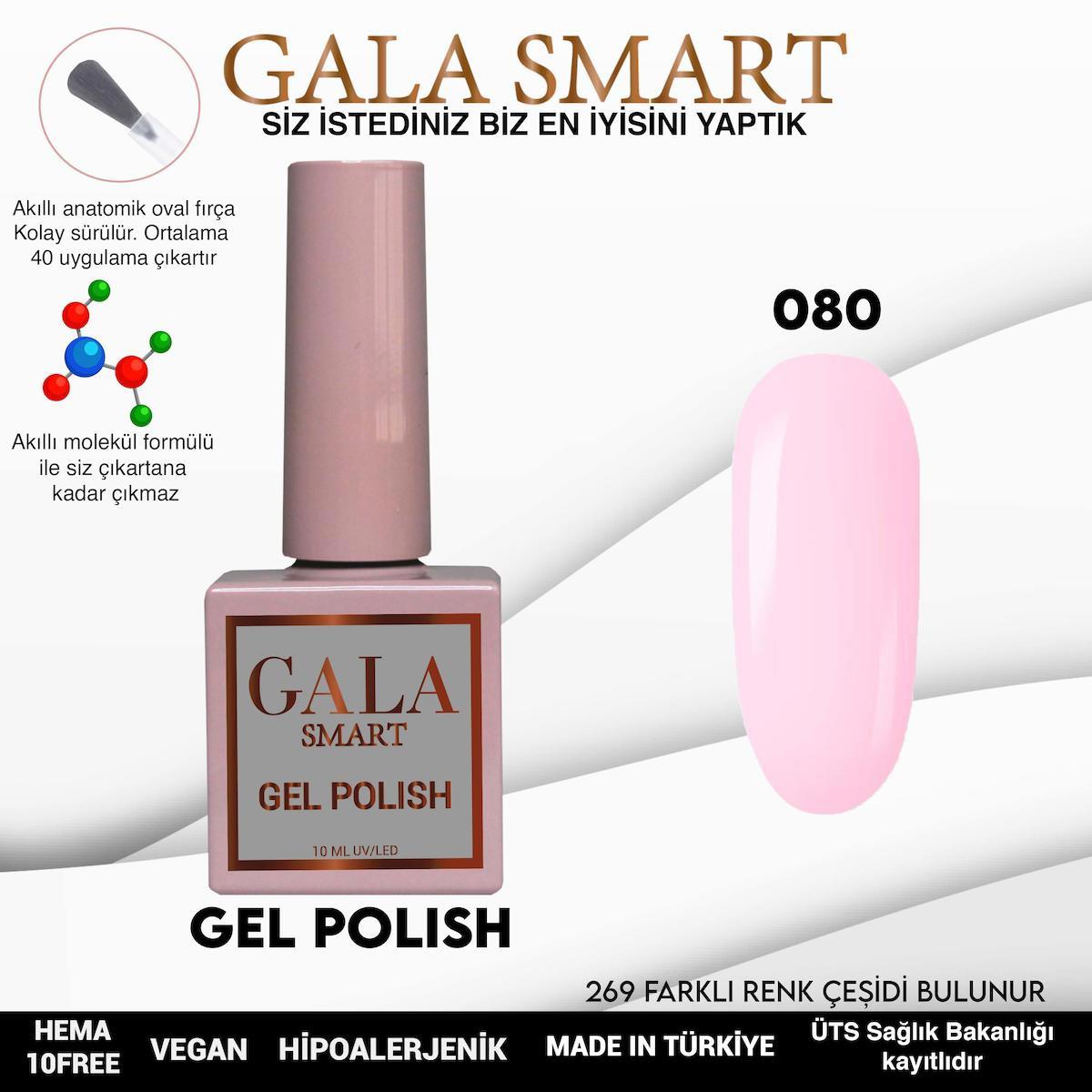 Gala Smart 80 Pudra Parlak Kalıcı Oje