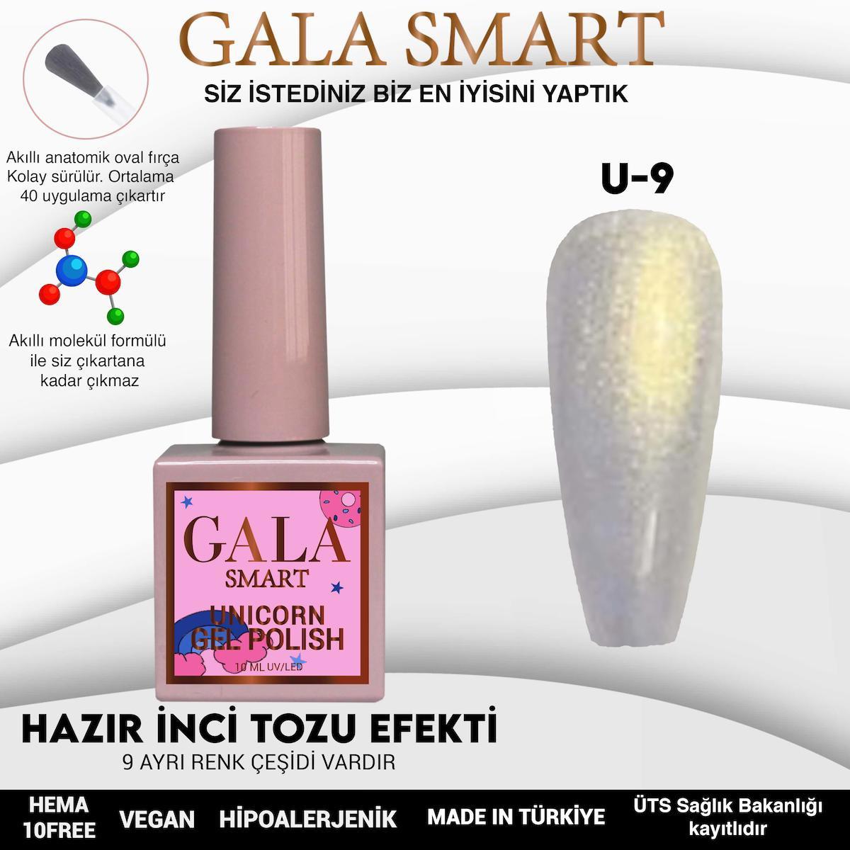 Gala Smart U9 Ekru Sedefli Kalıcı Oje