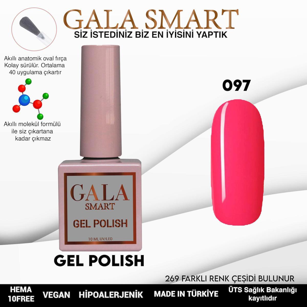 Gala Smart 97 Pembe Parlak Kalıcı Oje