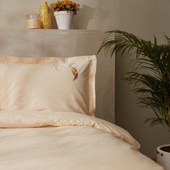 Karaca Home Doğasever Mimosa Bitkisel Boyama Tek Kişilik Nevresim Takımı Sarı