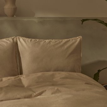 Karaca Home Pollen Tek Kişilik Keten Nevresim Takımı Bej
