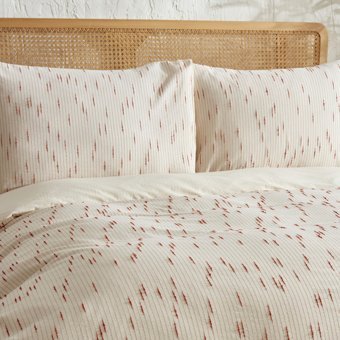 Karaca Home Lotus %100 Pamuk Tek Kişilik Nevresim Takımı Terracota