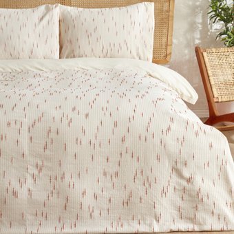 Karaca Home Lotus %100 Pamuk Tek Kişilik Nevresim Takımı Terracota