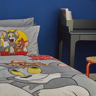 Karaca Home Tom ve Jerry Friends Forever %100 Pamuk Tek Kişilik Nevresim Takımı