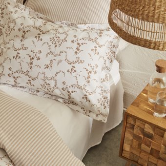 Karaca Home Doğasever Ivy Pamuk Dönüşüm Tek Kişilik Nevresim Takımı Bej
