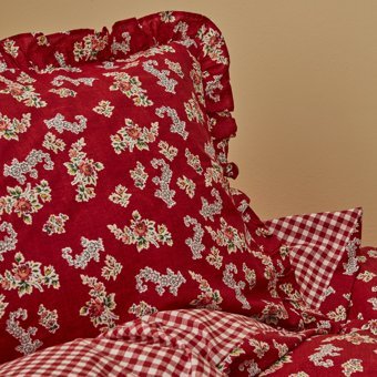 Karaca Home Carlo %100 Pamuk Tek Kişilik Nevresim Takımı Kırmızı