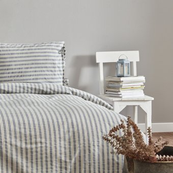 Karaca Home Denim Striped Tek Kişilik Nevresim Takımı