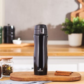 Karaca Jüpiter Sızdırmaz Çelik Termos 500 ml Siyah
