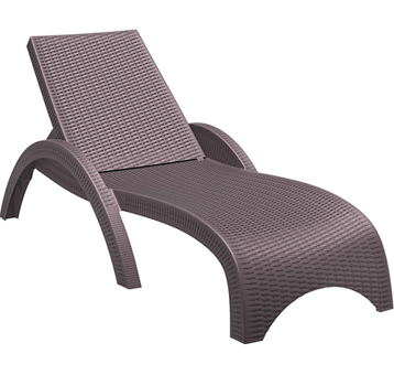 Form Outdoor Rattan Rattan Şezlong