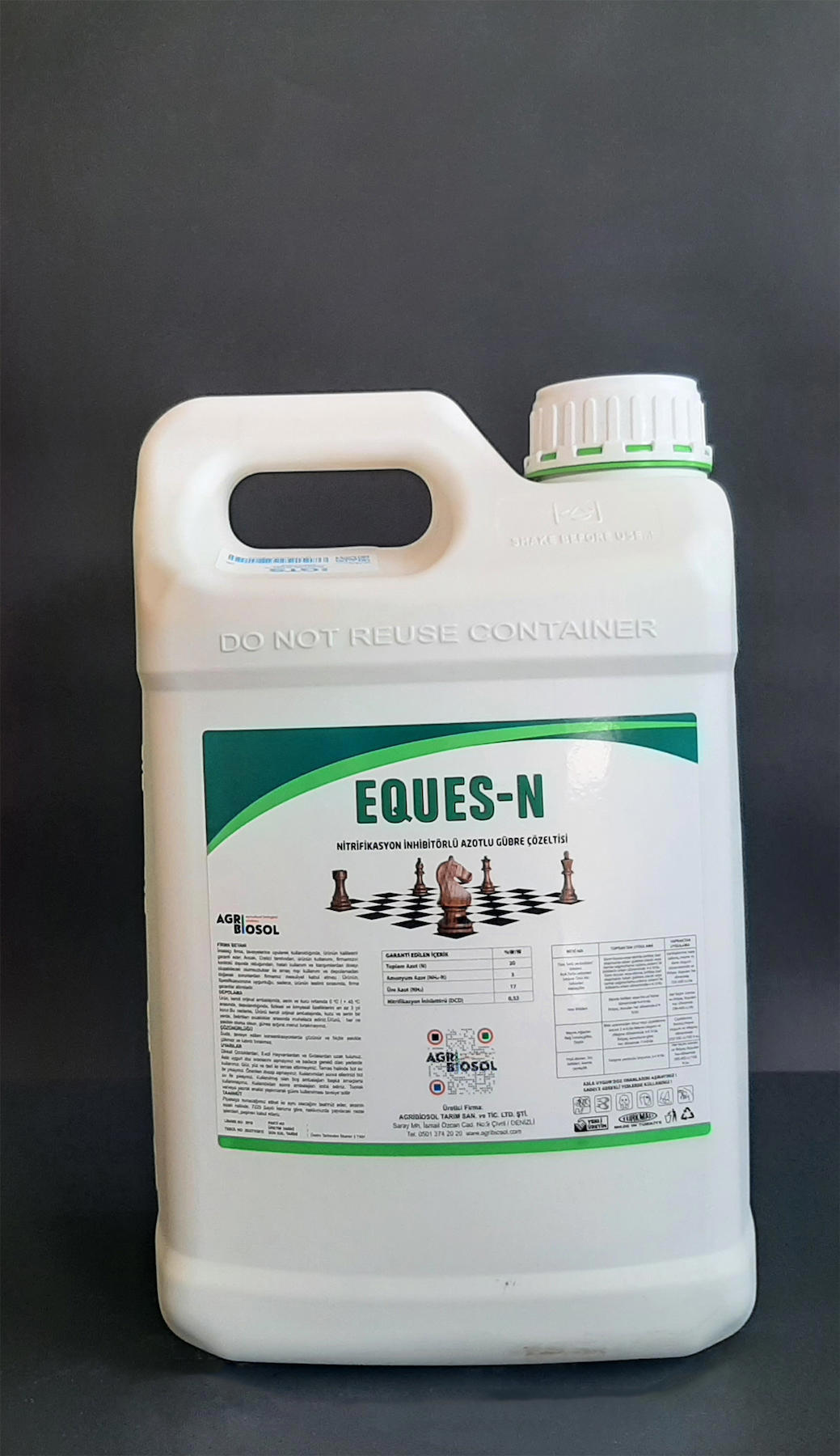 Agribiosol Azotlu Sentetik Toprak-Yaprak Sıvı Gübre 10 kg