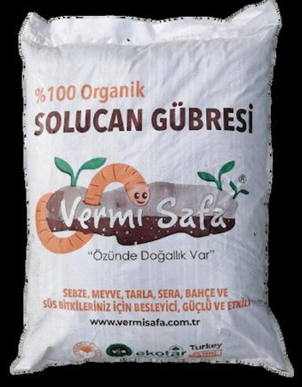 Vermisafa Solucan Yanmış Hayvan Organik Toprak Toz Gübre 20 kg