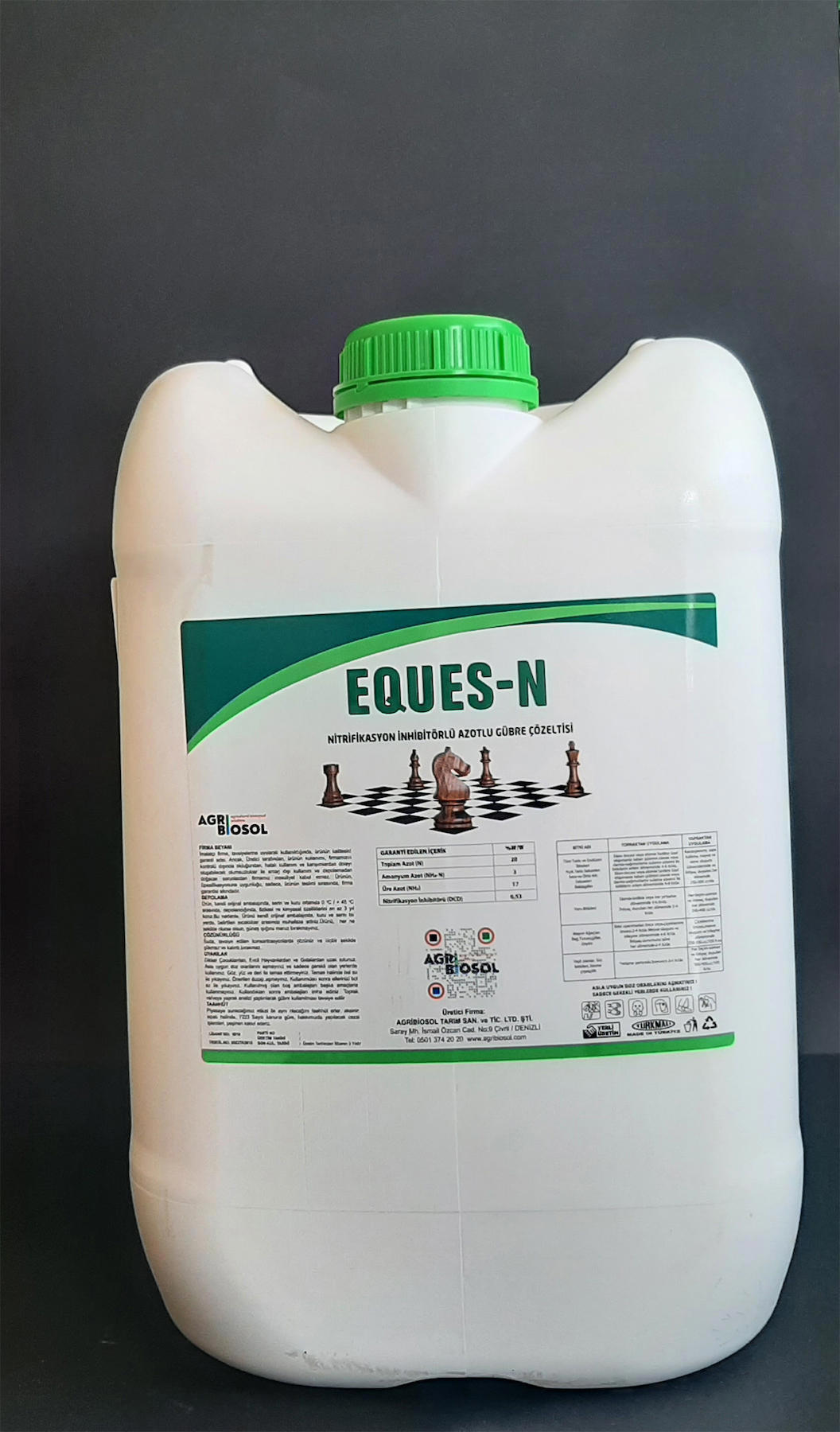 Agribiosol Azotlu Gübre Çözeltisi Sentetik Toprak-Yaprak Sıvı Gübre 20 kg
