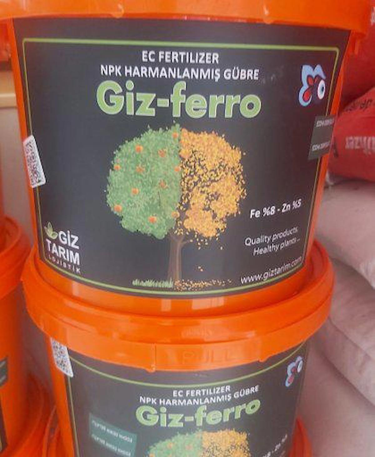 Giz Çinko-Demir NPK Gübre 45054 Harmanlanmış Toprak Katı Gübre 5 kg