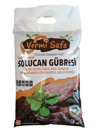 Vermisafa Solucan Yanmış Hayvan Organik Toprak Toz Gübre 3 kg