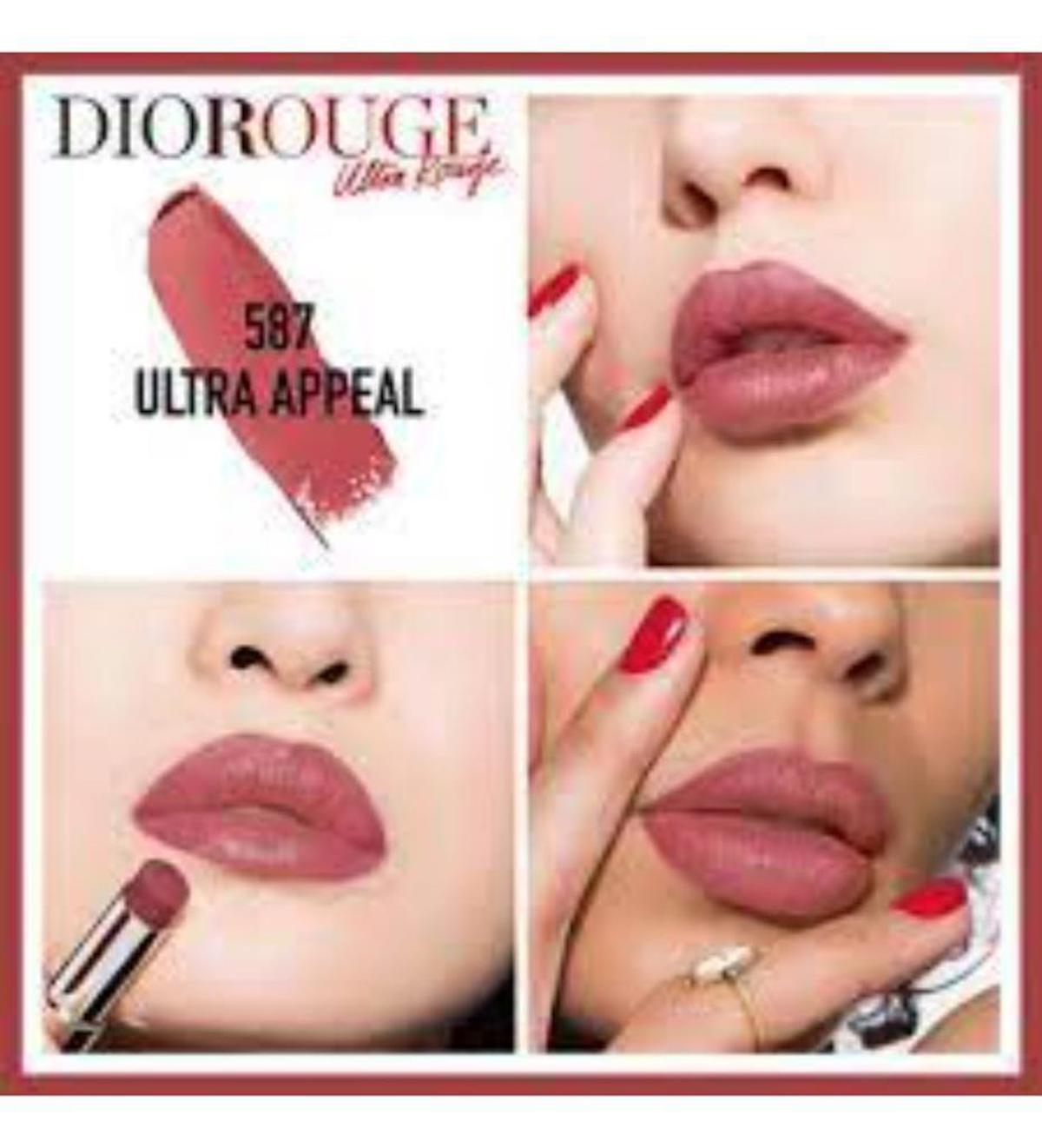 Dior 587 Ultra Appeal Kalıcı Parlak Krem Lipstick Ruj