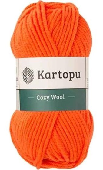 Cozy Wool K1211 Nar Çiçeği %25 Yün Karışımlı Kalın Örgü Ipi