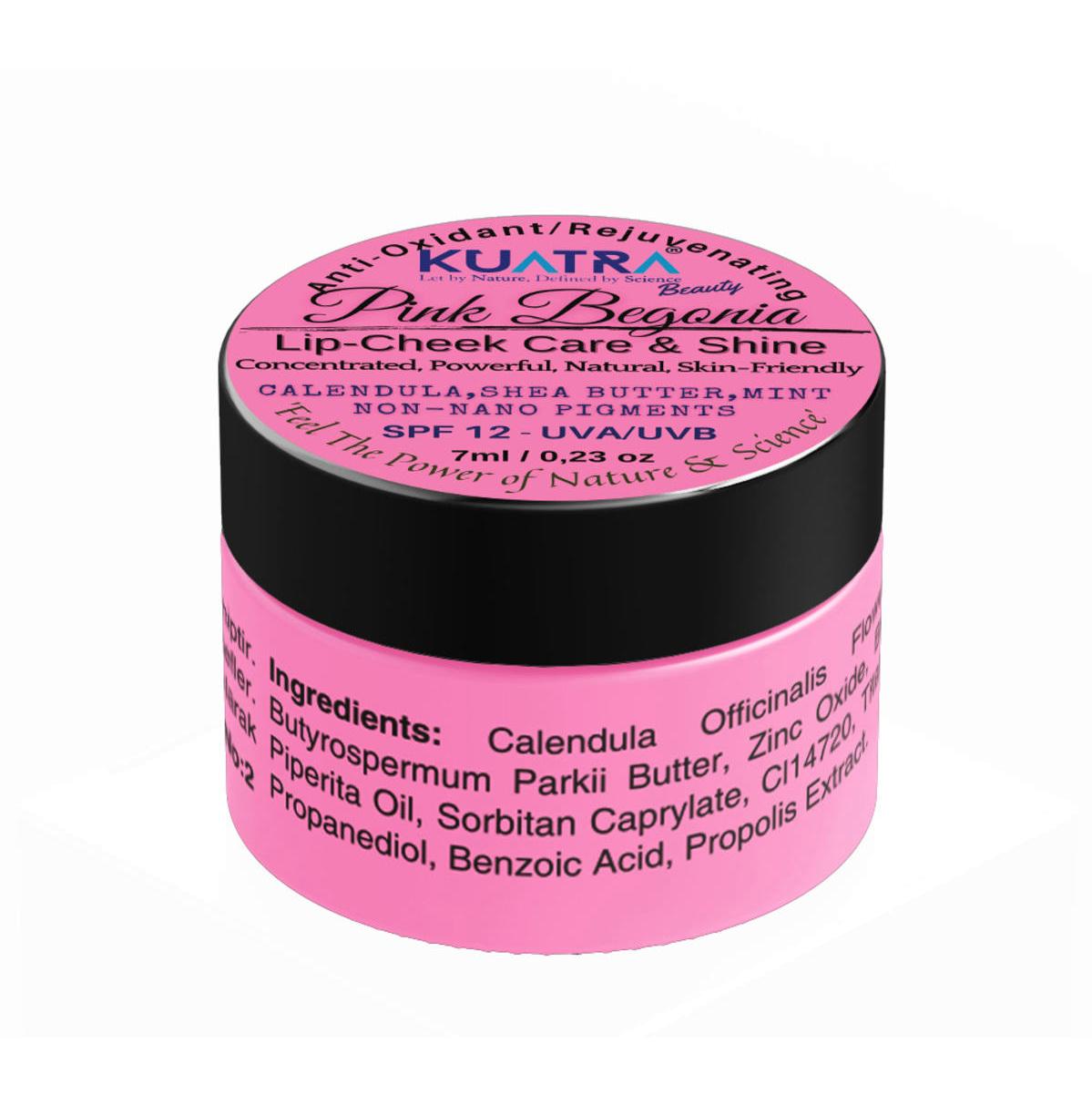 Kuatra Pink Begonia Işıltılı Krem Tüp Ruj