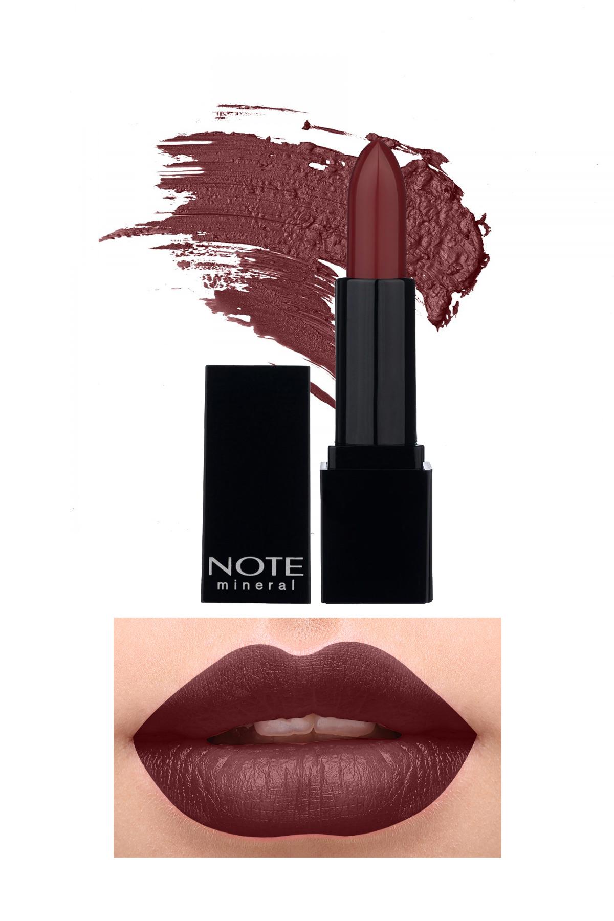 Note 04 Burn Red Mat Krem Lipstick Ruj