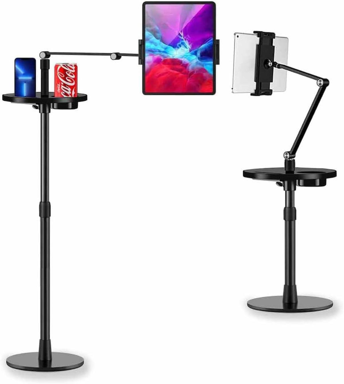 Coverzone UP-9Z Ayarlanabilir Ayaklı 360 Derece Dönebilen Tablet Standı Siyah
