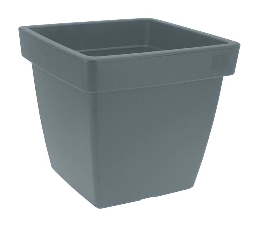 Via Gardenia Namook Plastik Kare Saksı Gri