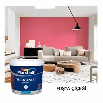 Marshall Silikonlu Soft Mat İç Cephe Boyası 2.5 lt Fuşya Çiçeği