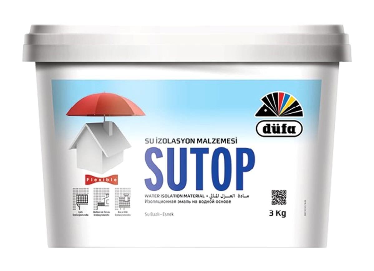 Düfa Sutop Su Bazlı Dış Cephe Boyası 3 kg Beyaz
