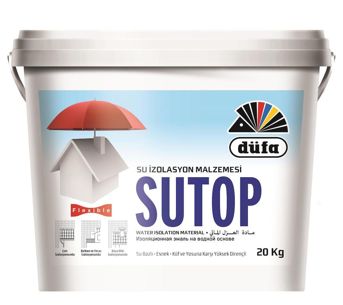 Düfa Sutop Su Bazlı Dış Cephe Boyası 20 kg Beyaz