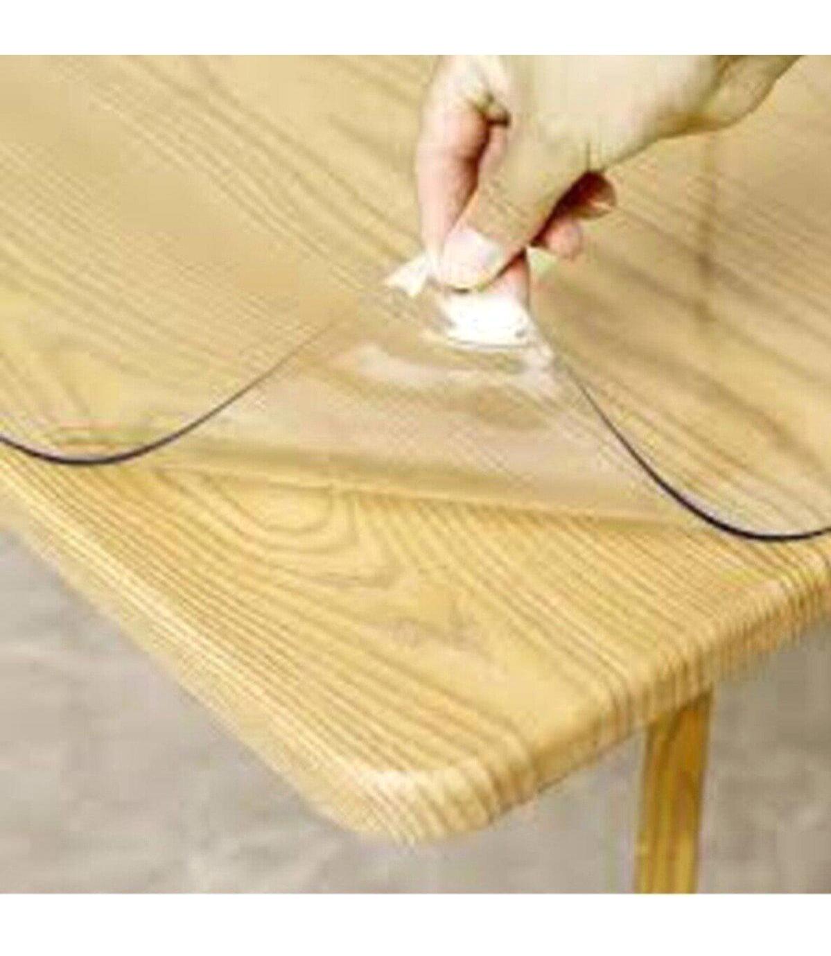 Polset PVC 80 x 200 cm Dikdörtgen Şeffaf Masa Örtüsü