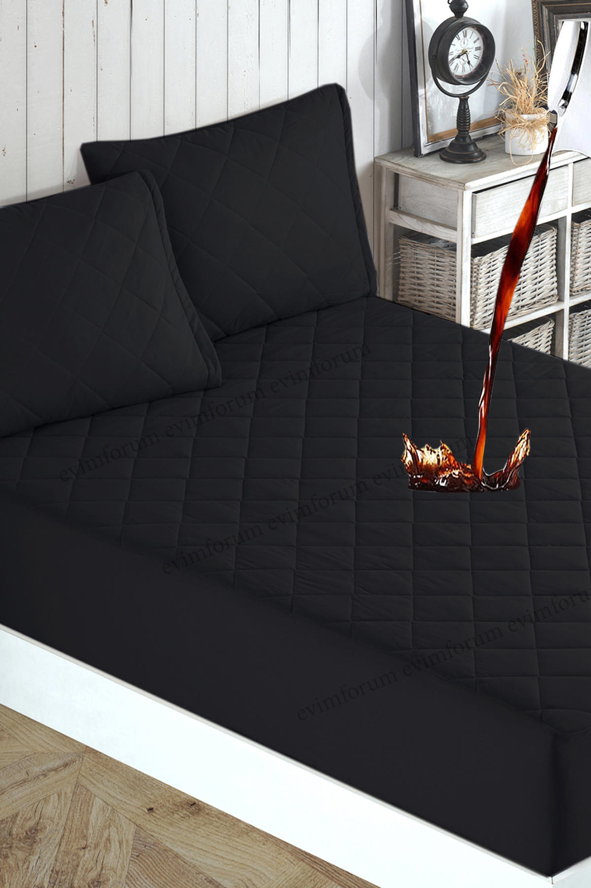 Formeya Sıvı Geçirmez Microfiber Lastikli 80 x 180 cm Alez