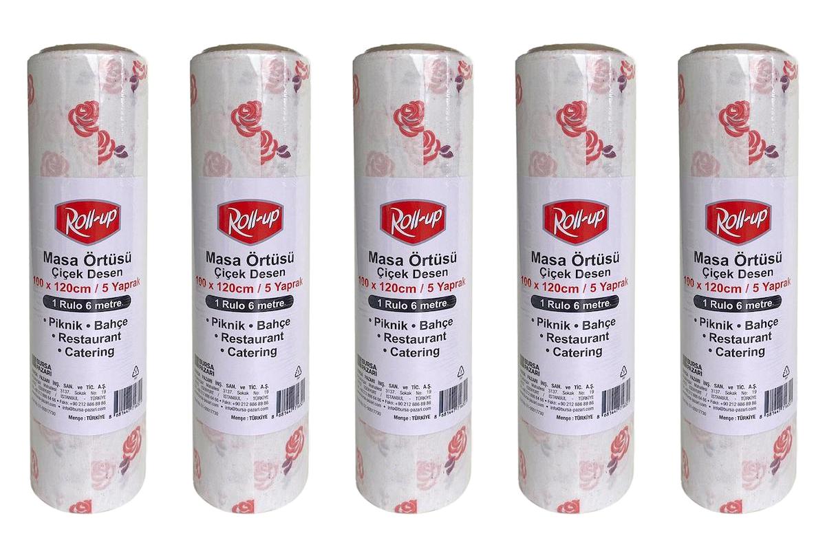 Roll-Up Kağıt 100 x 150 cm Masa Örtüsü Beyaz