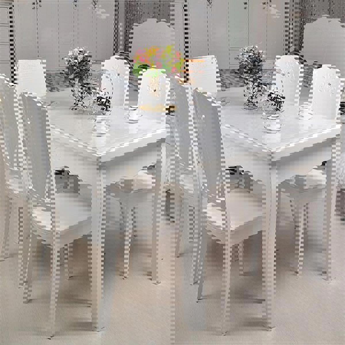 Dechers PVC 80 x 120 cm Dikdörtgen Şeffaf Masa Örtüsü