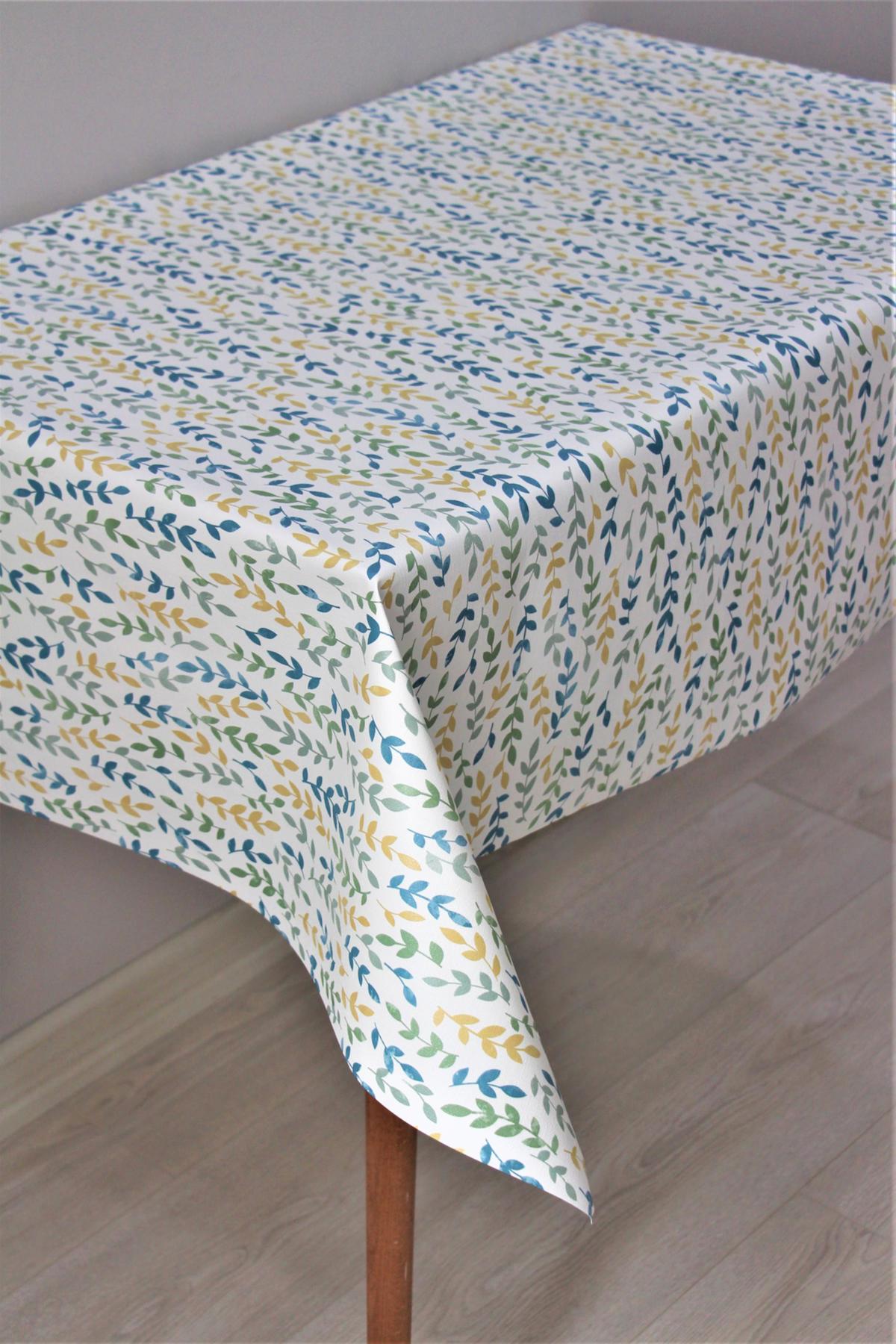 Dede Ev Tekstil PVC 140 x 300 cm Dikdörtgen Masa Örtüsü Çok Renkli