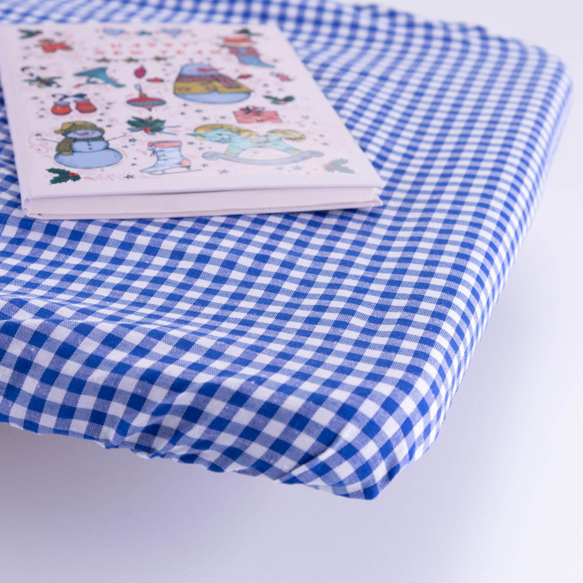 Bimotif Kumaş 110 x 40 cm Dikdörtgen Masa Örtüsü Mavi