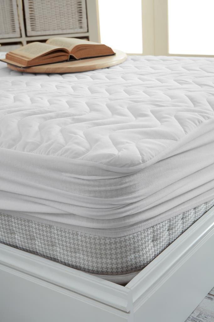 Decovilla Kapitone Fitted Pamuk Lastikli 60 x 120 cm Çift Kişilik Alez