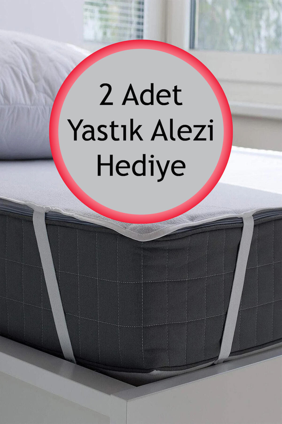 Met Shopping Pamuk-Polyester Lastikli 100 x 200 cm Çift Kişilik Alez