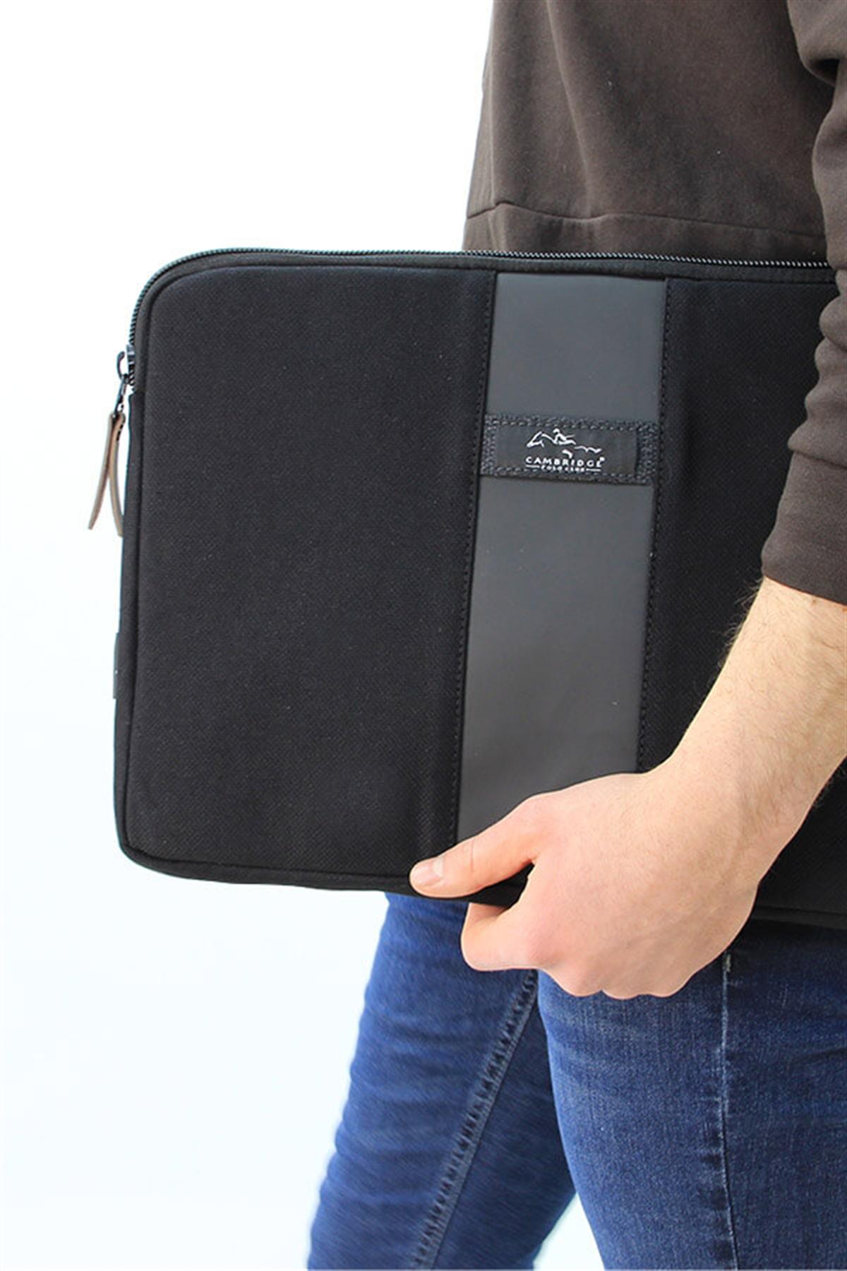 Cambridge Polo Club 15.6 inç Kumaş Laptop El Çantası Siyah