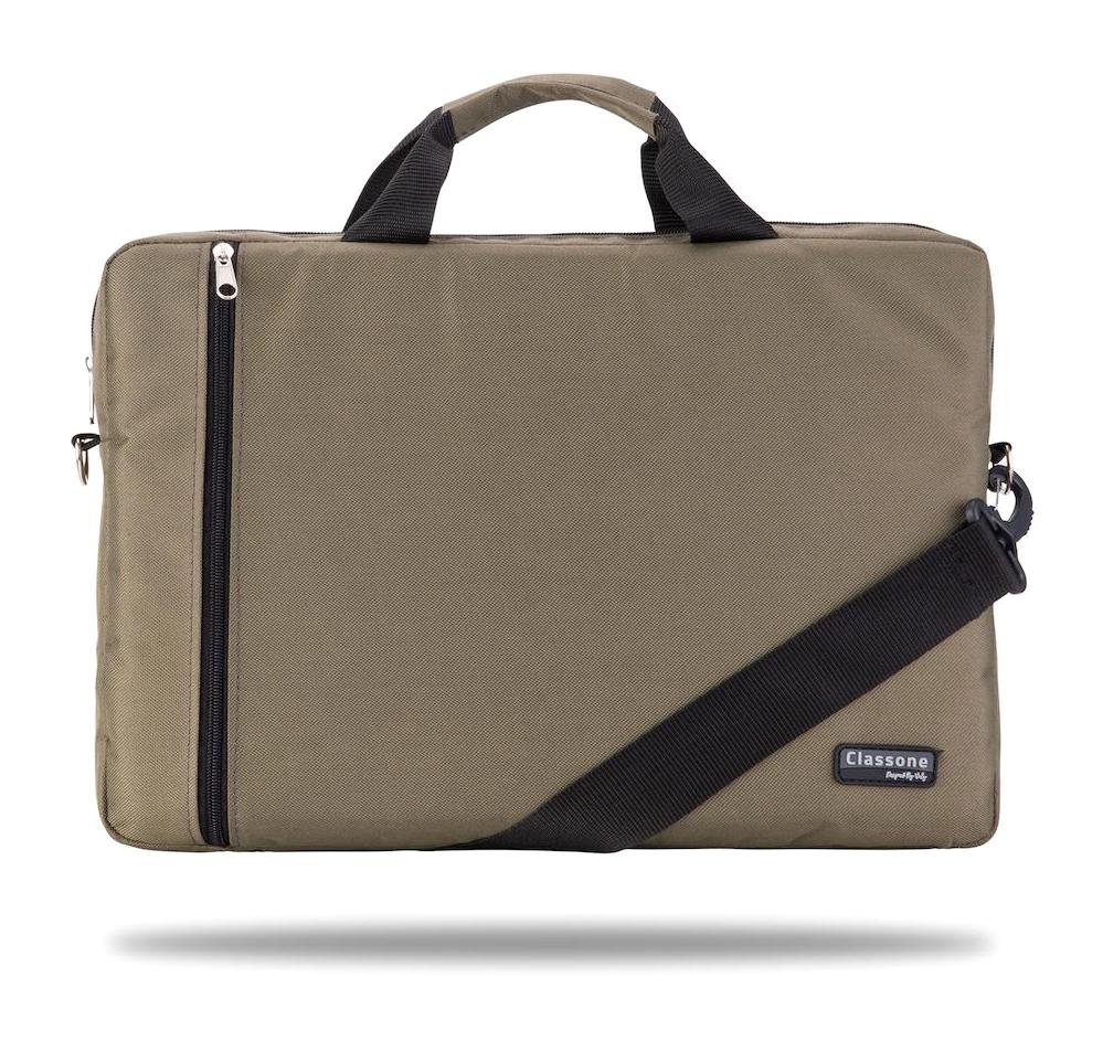 Classone WTX207 WTX Pro 15.6 inç Kumaş Su Geçirmez Laptop El Çantası Yeşil