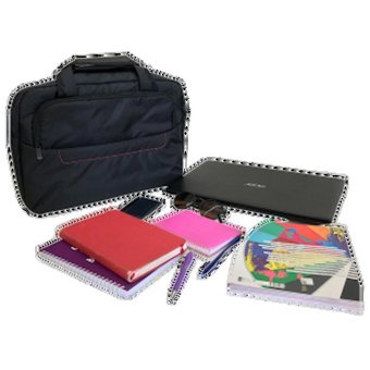 Remus Bag Askılı 15.6 inç Tekstil Su Geçirmez Laptop Postacı Çantası Siyah
